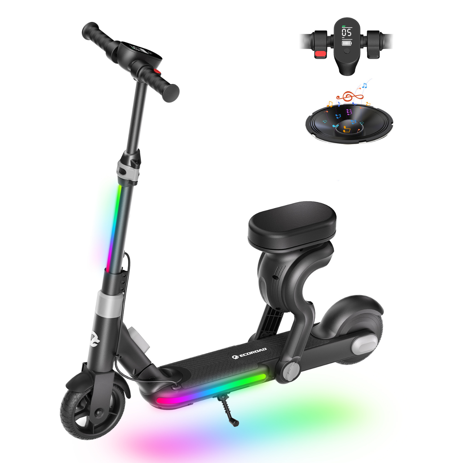 EK8 2-in-1 Electric Scooter with Seat for Kids