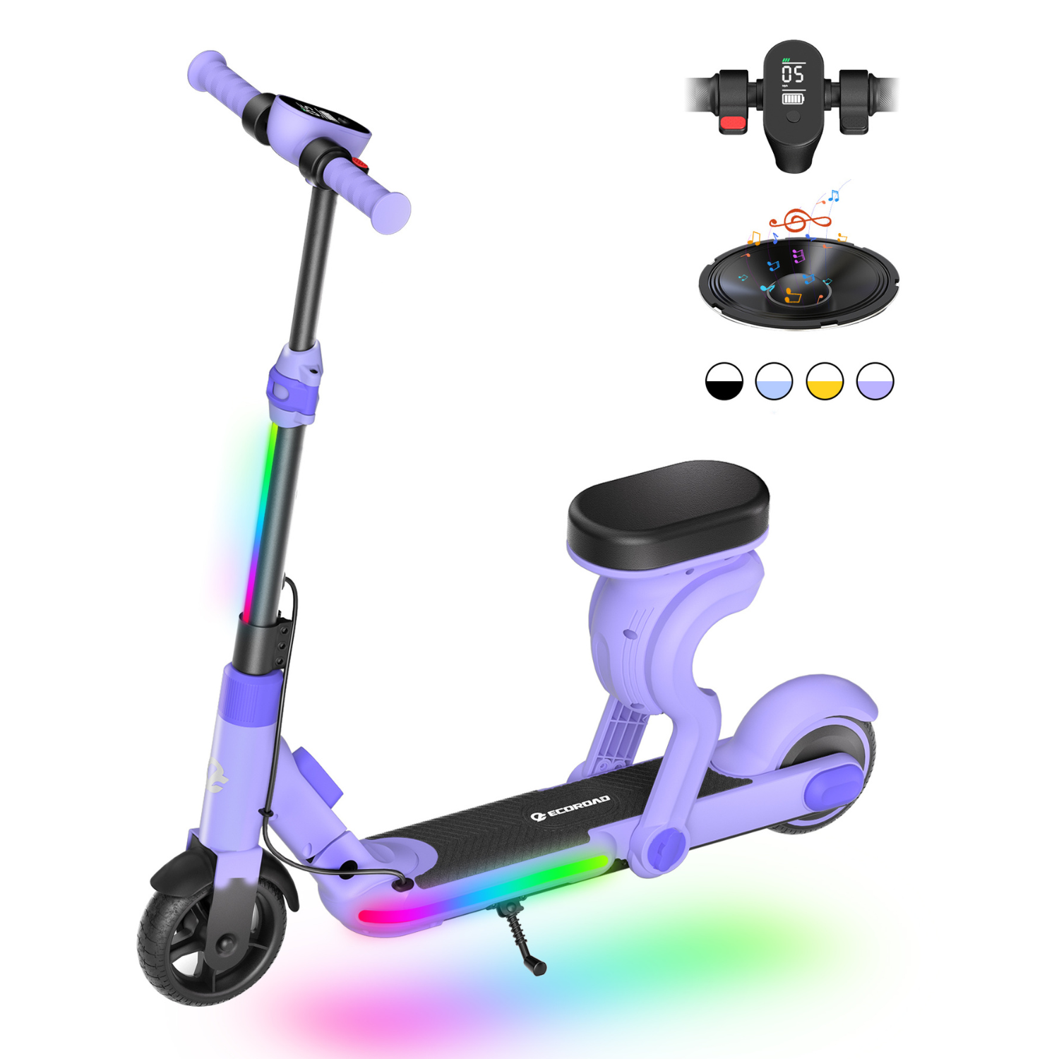 EK8 2-in-1 Electric Scooter with Seat for Kids