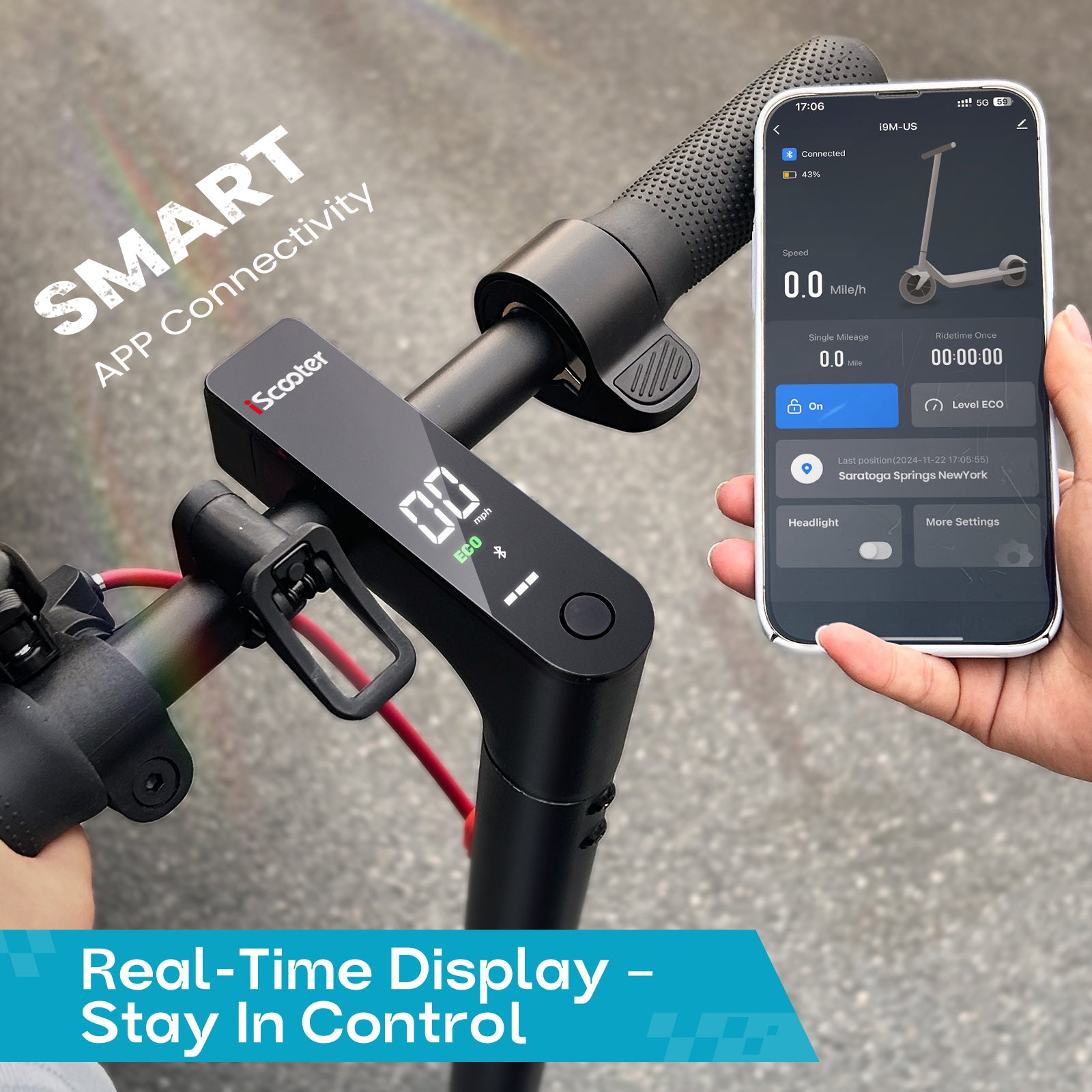 iScooter i9M Foldable Commuting Electric Scooter 500W