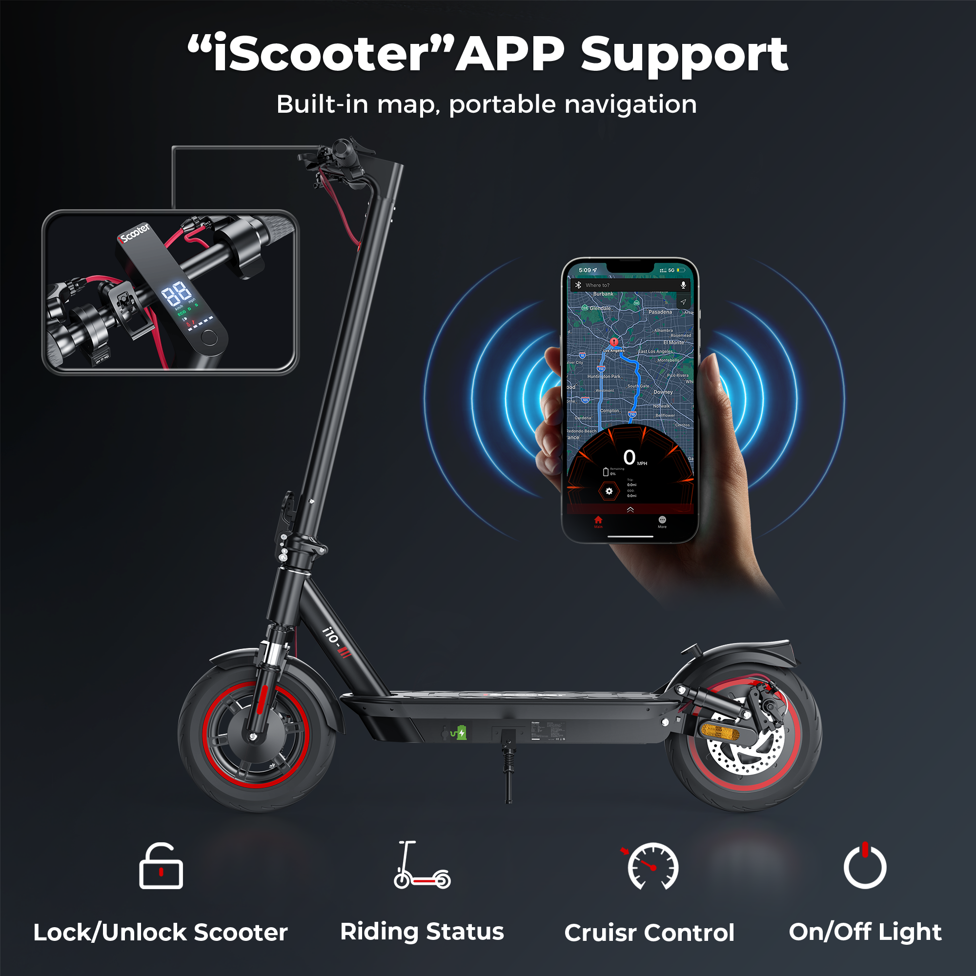 iScooter i10 Commuter Electric Scooter for Adult
