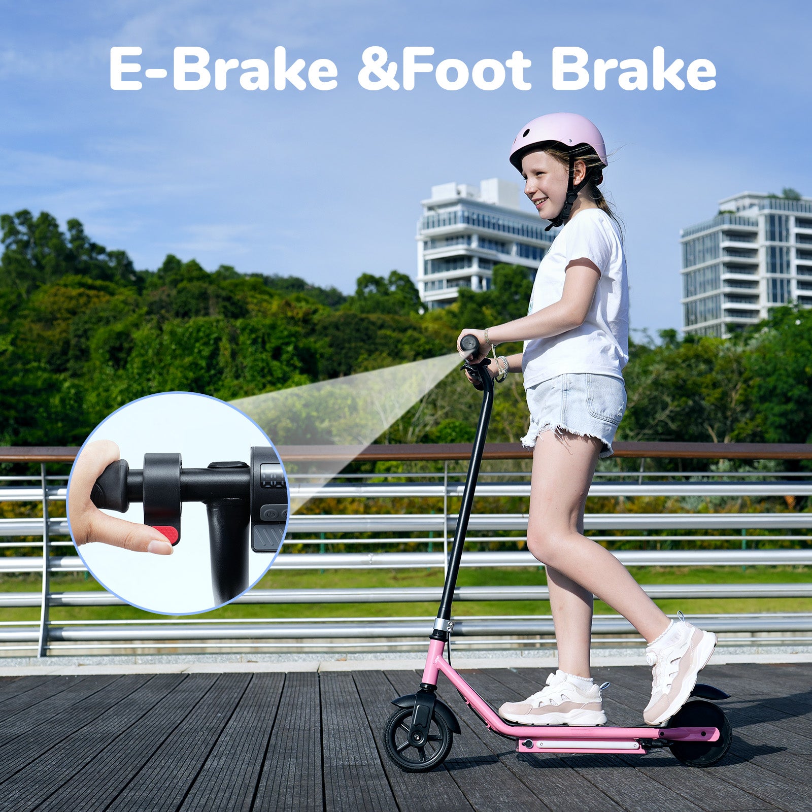 iScooter iK3 Electric Scooter for Kids Ages 6-14