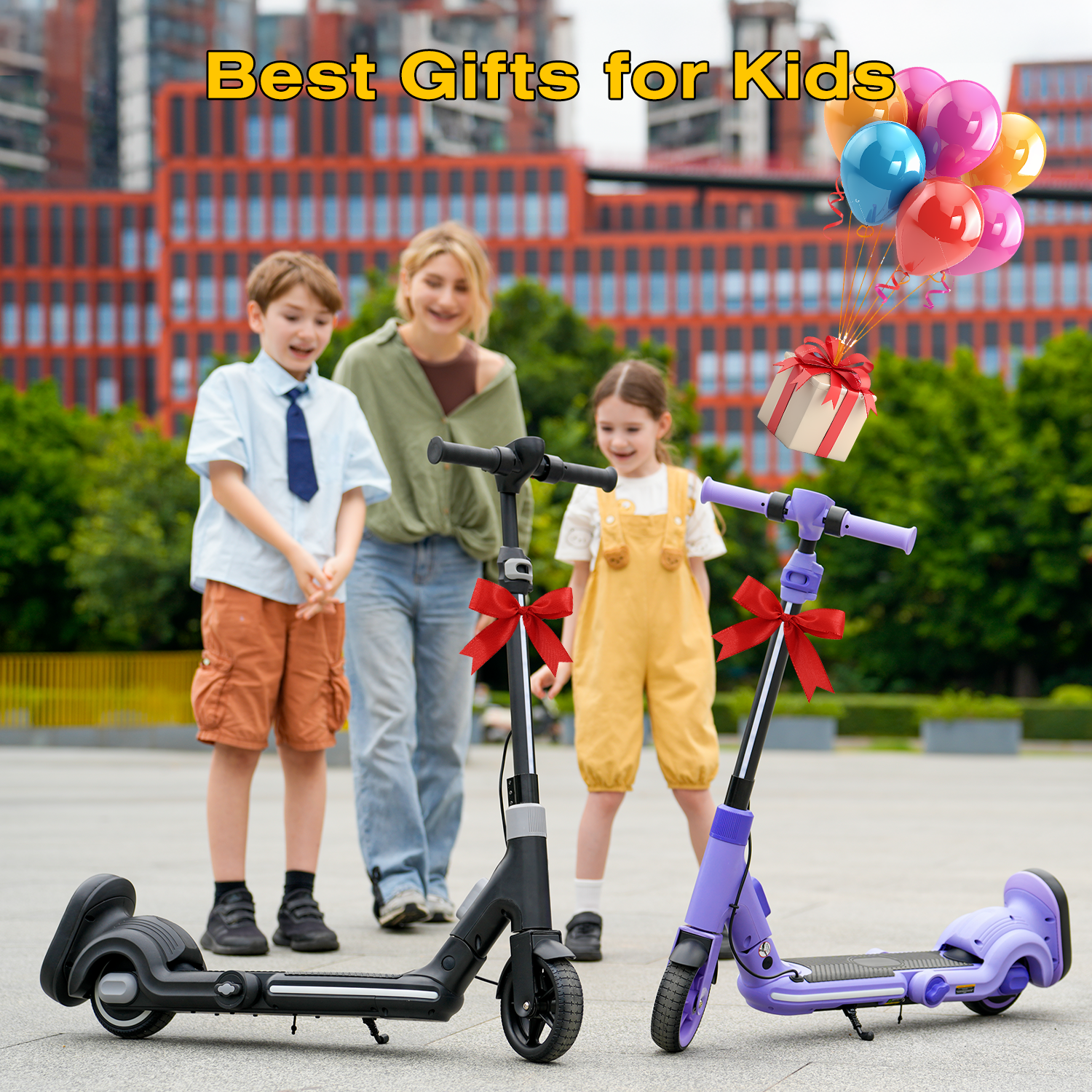 EK8 2-in-1 Electric Scooter with Seat for Kids