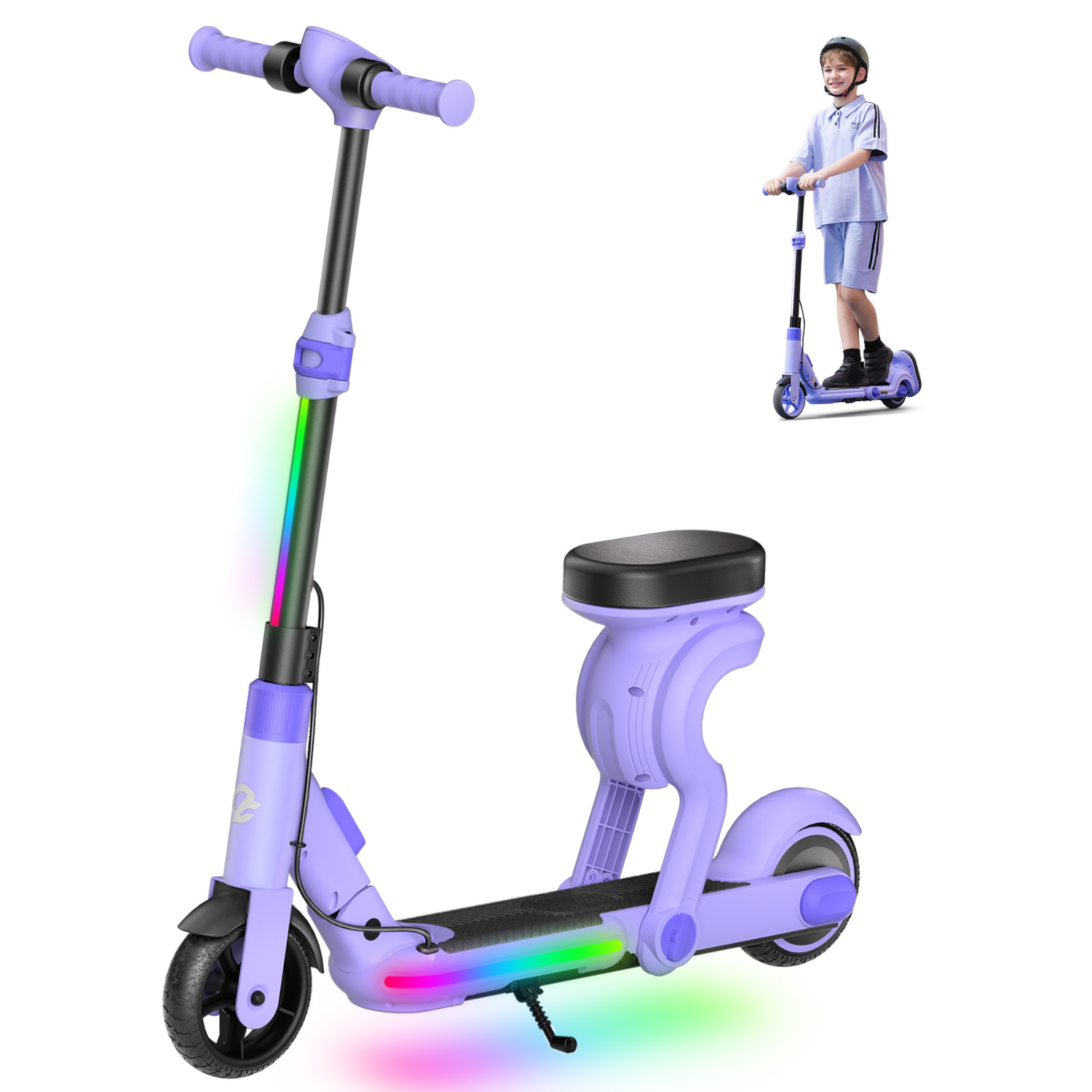 EK8 2-in-1 Electric Scooter with Seat for Kids