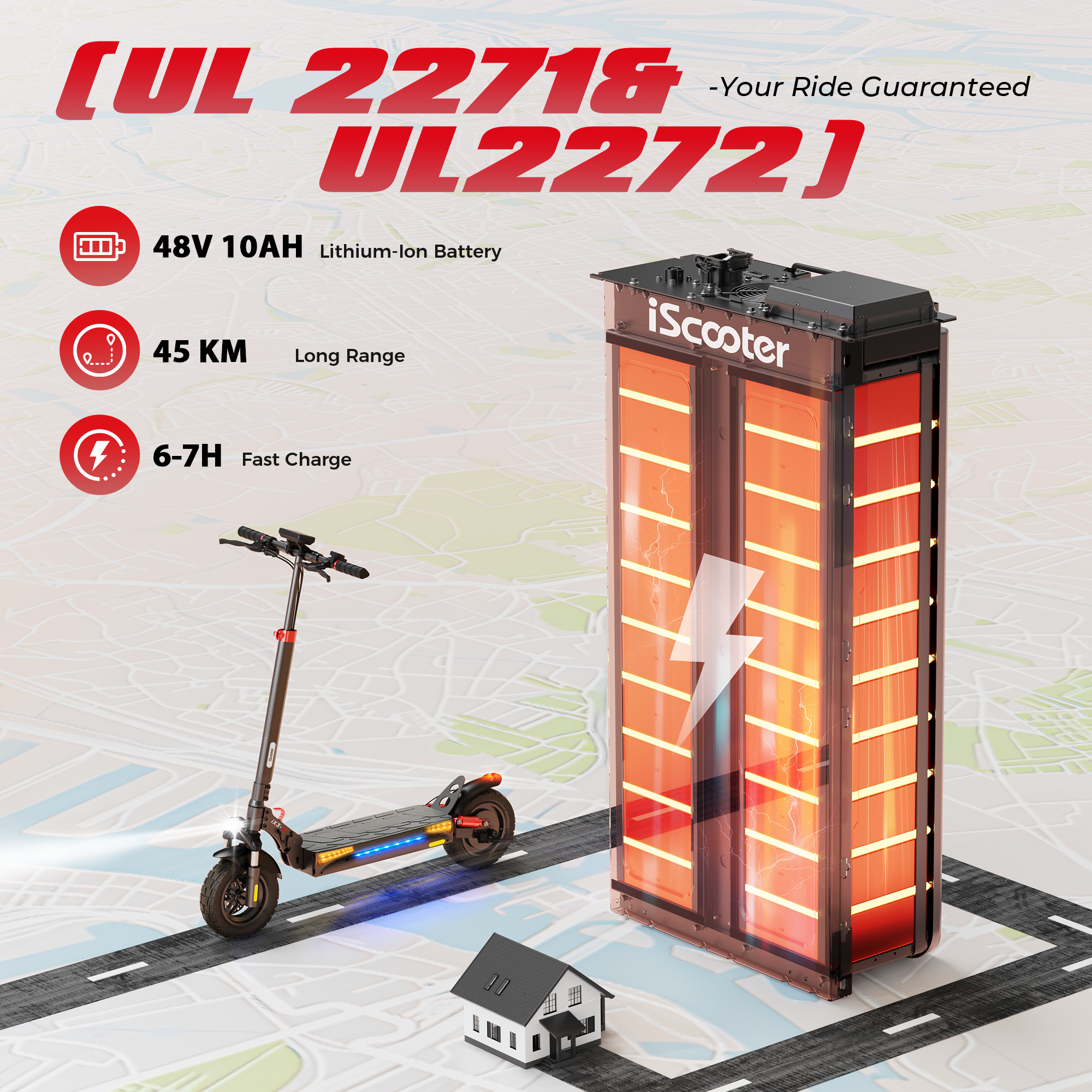 iScooter iX3 800W Off Road Electric Scooter