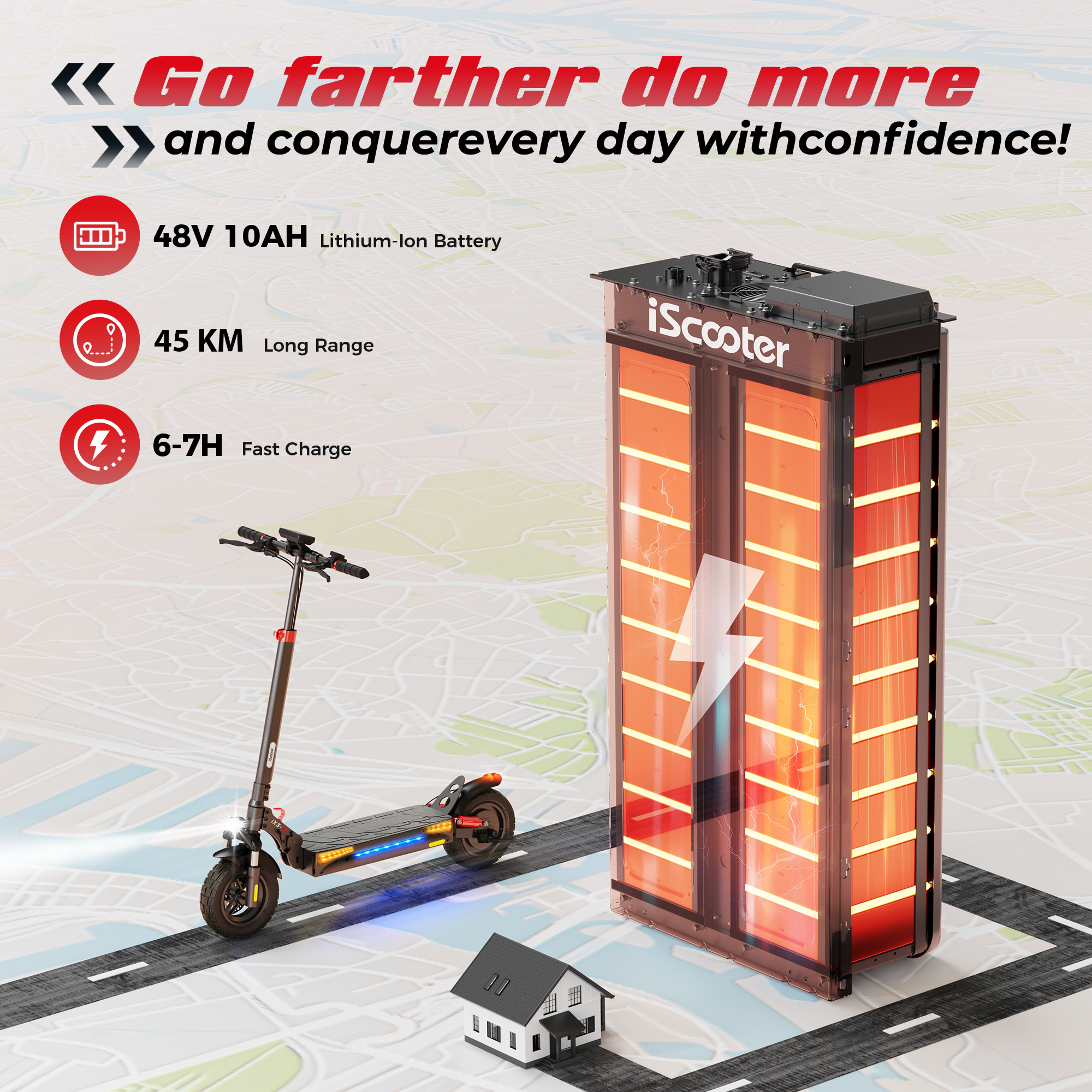 iScooter iX3 800W Off Road Electric Scooter