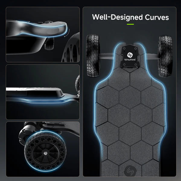 V10 Off Road Electric Skateboard with Ambient Light & Remote Control