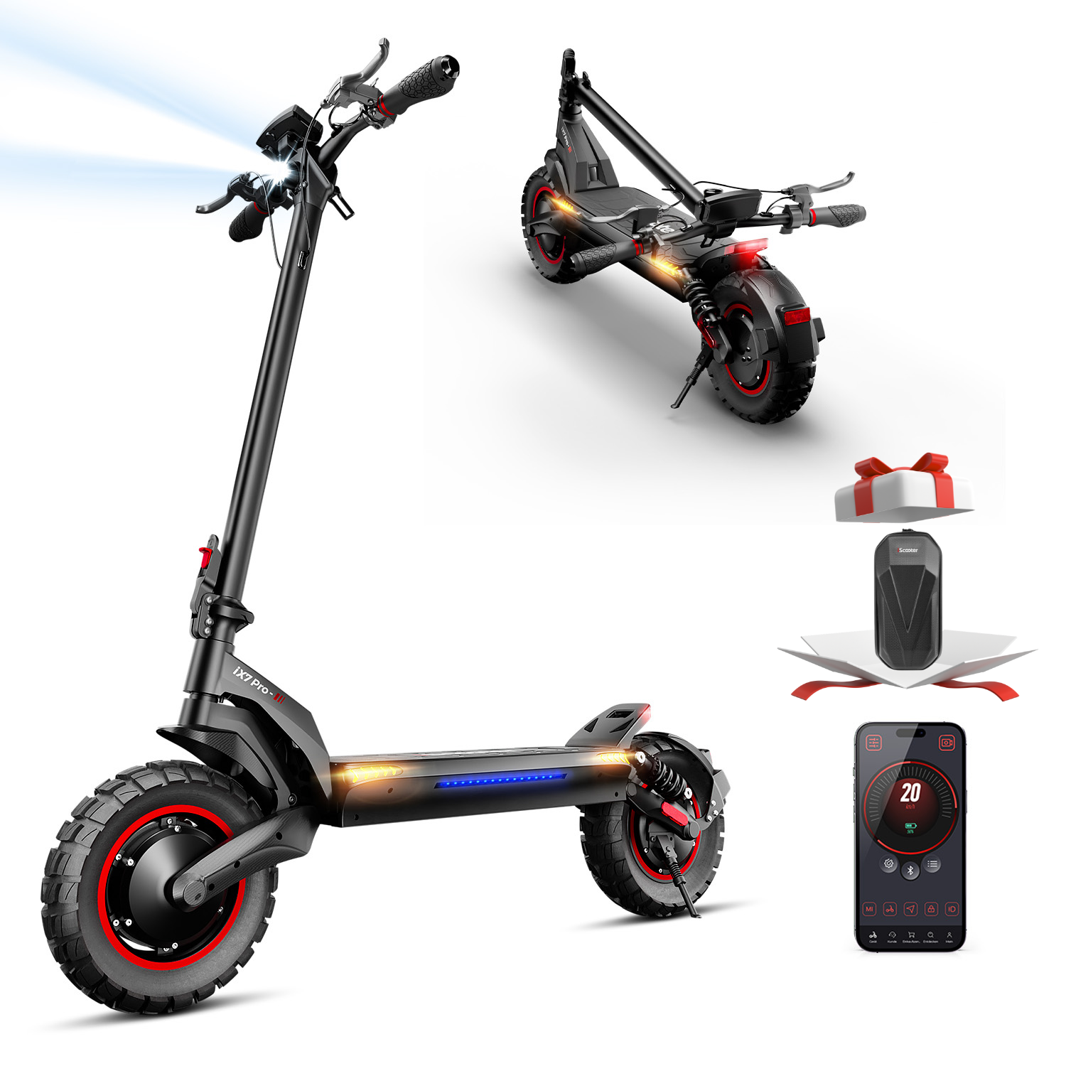 iScooter iX7 Pro 2000W Off-road Electric Scooter