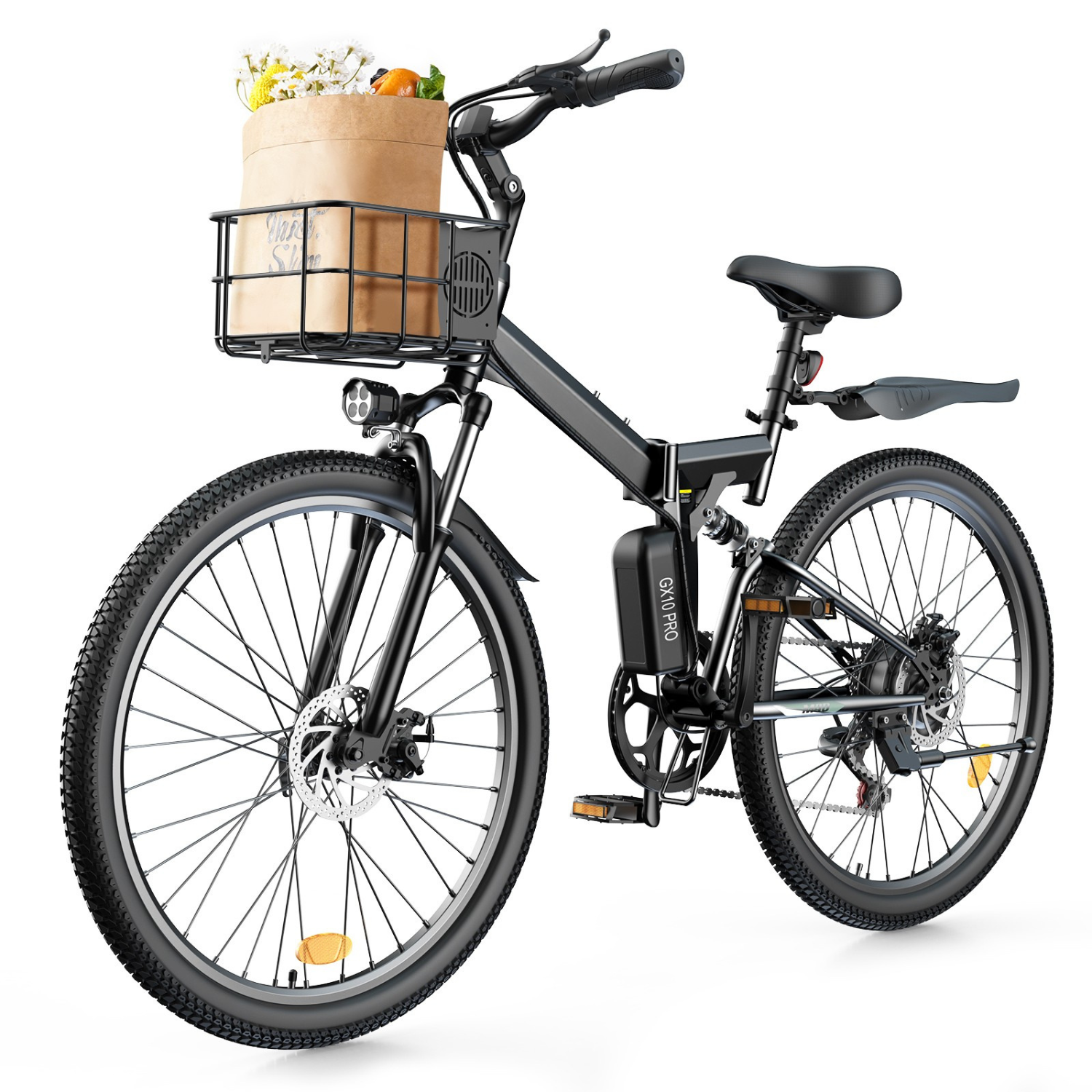 M40 Folding Electric Bike with Basket