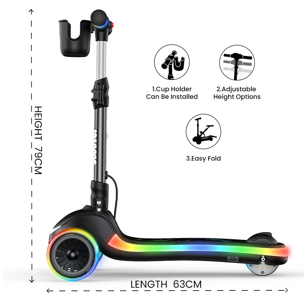 iScooter B2Pro Adjustable Height Electric Scooter for Kids