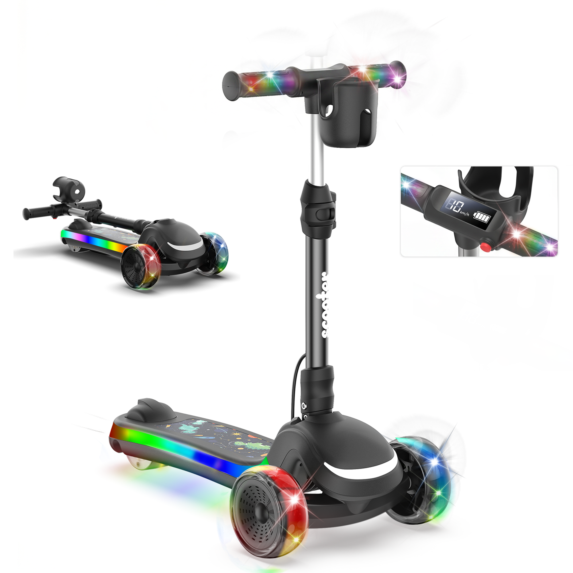 iScooter B2Pro Adjustable Height Electric Scooter for Kids