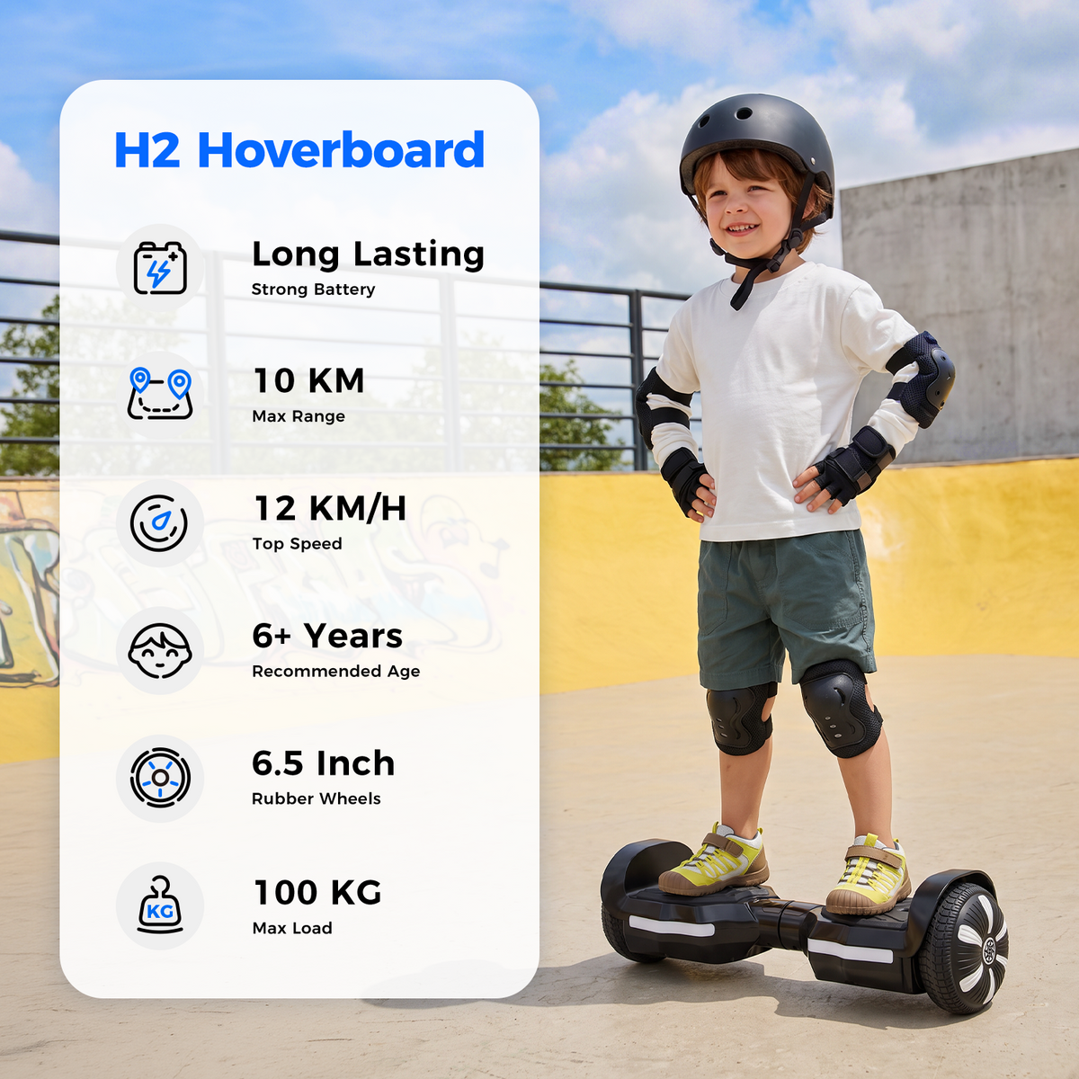 H2 Self-Balanced Hoverboard with Bluetooth