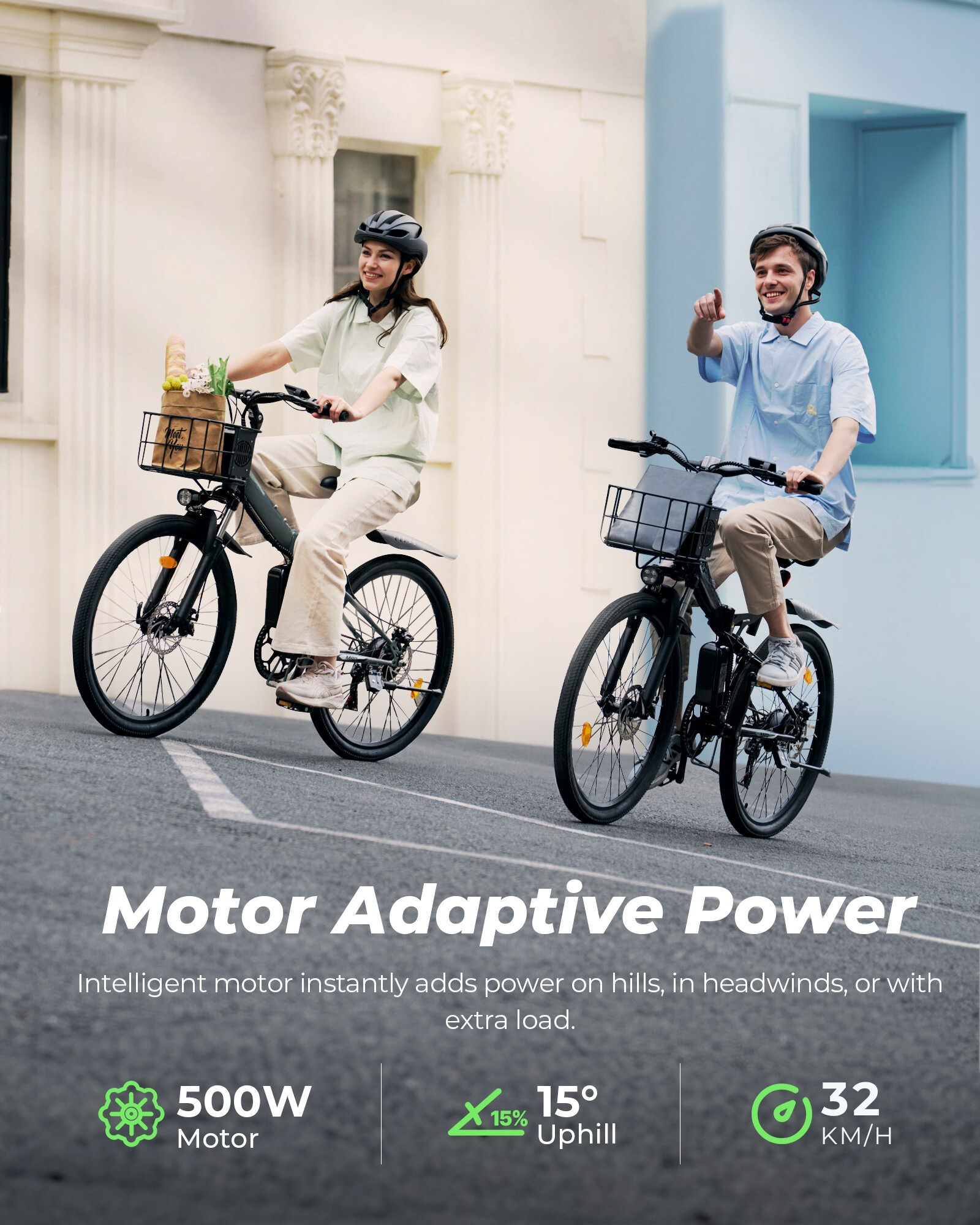 M40 Folding Electric Bike with Basket