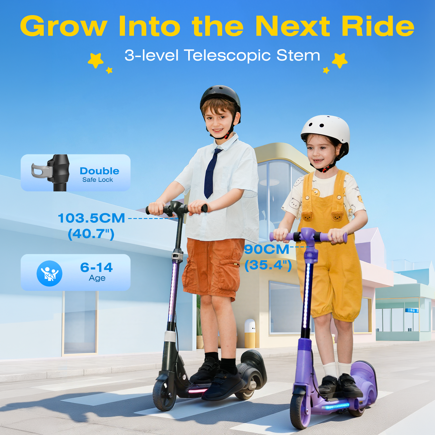 EK8 2-in-1 Electric Scooter with Seat for Kids