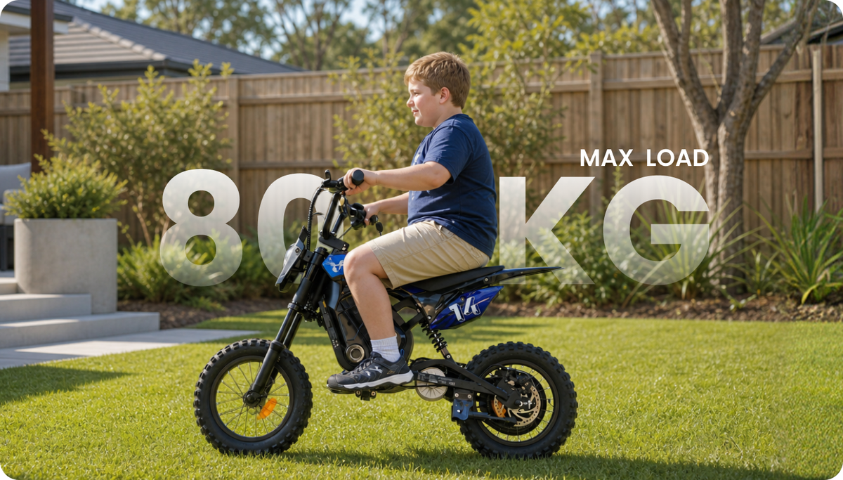 Children riding electric bike