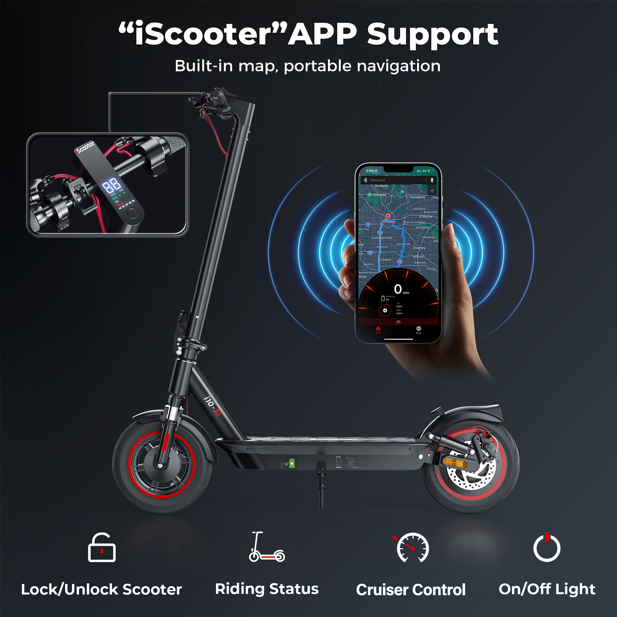 iScooter i10 Commuter Electric Scooter for Adult