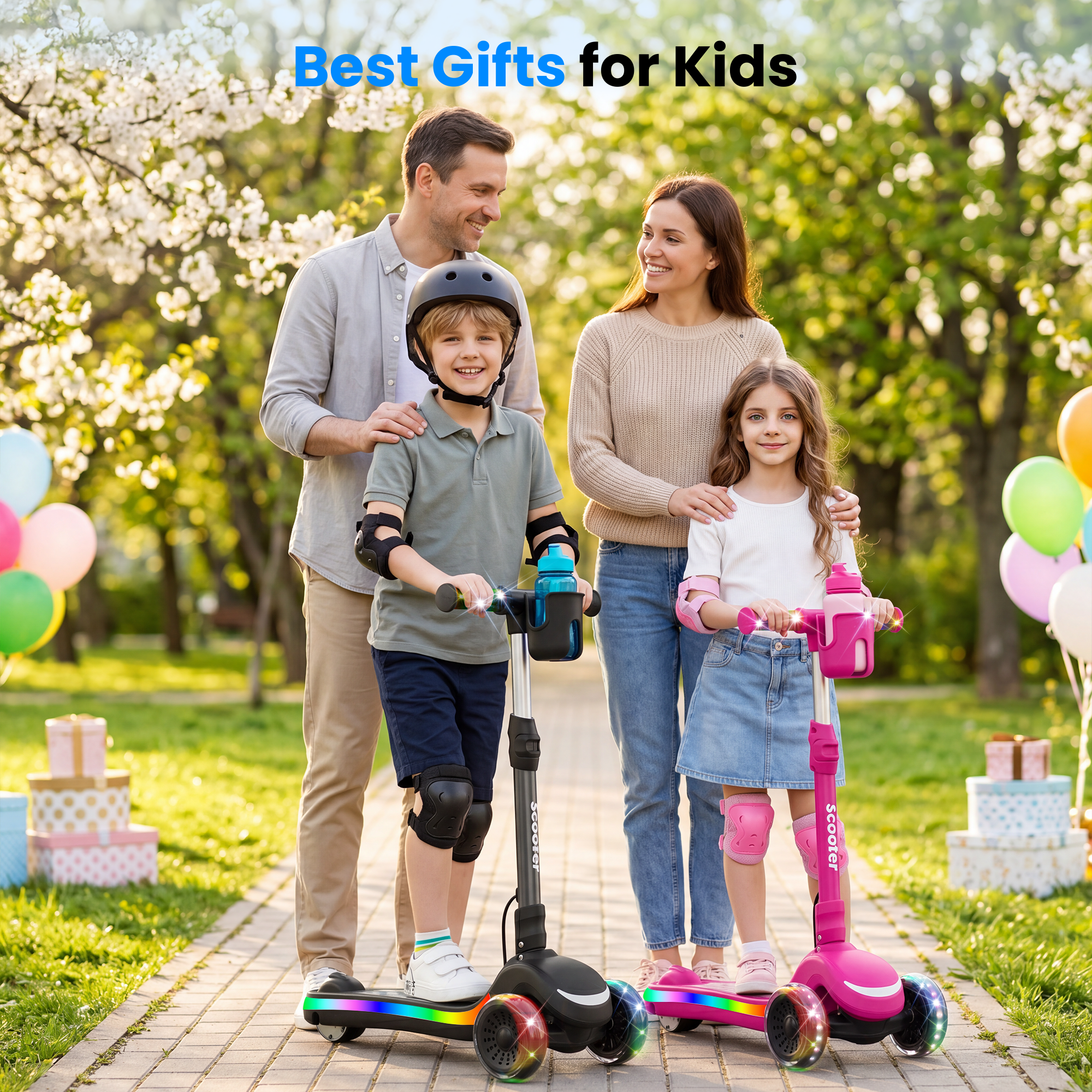 iScooter B2Pro Adjustable Height Electric Scooter for Kids