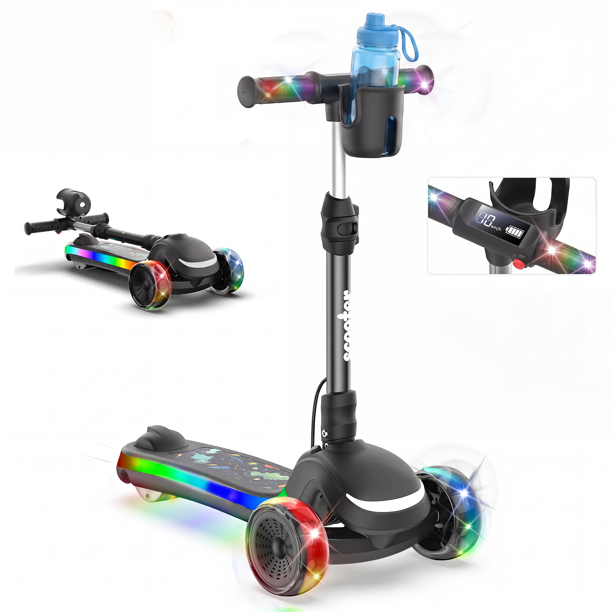 iScooter B2Pro Adjustable Height Electric Scooter for Kids