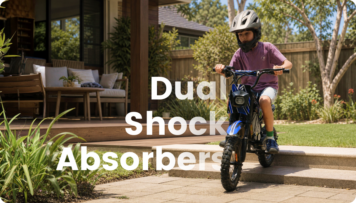 Children riding electric bike