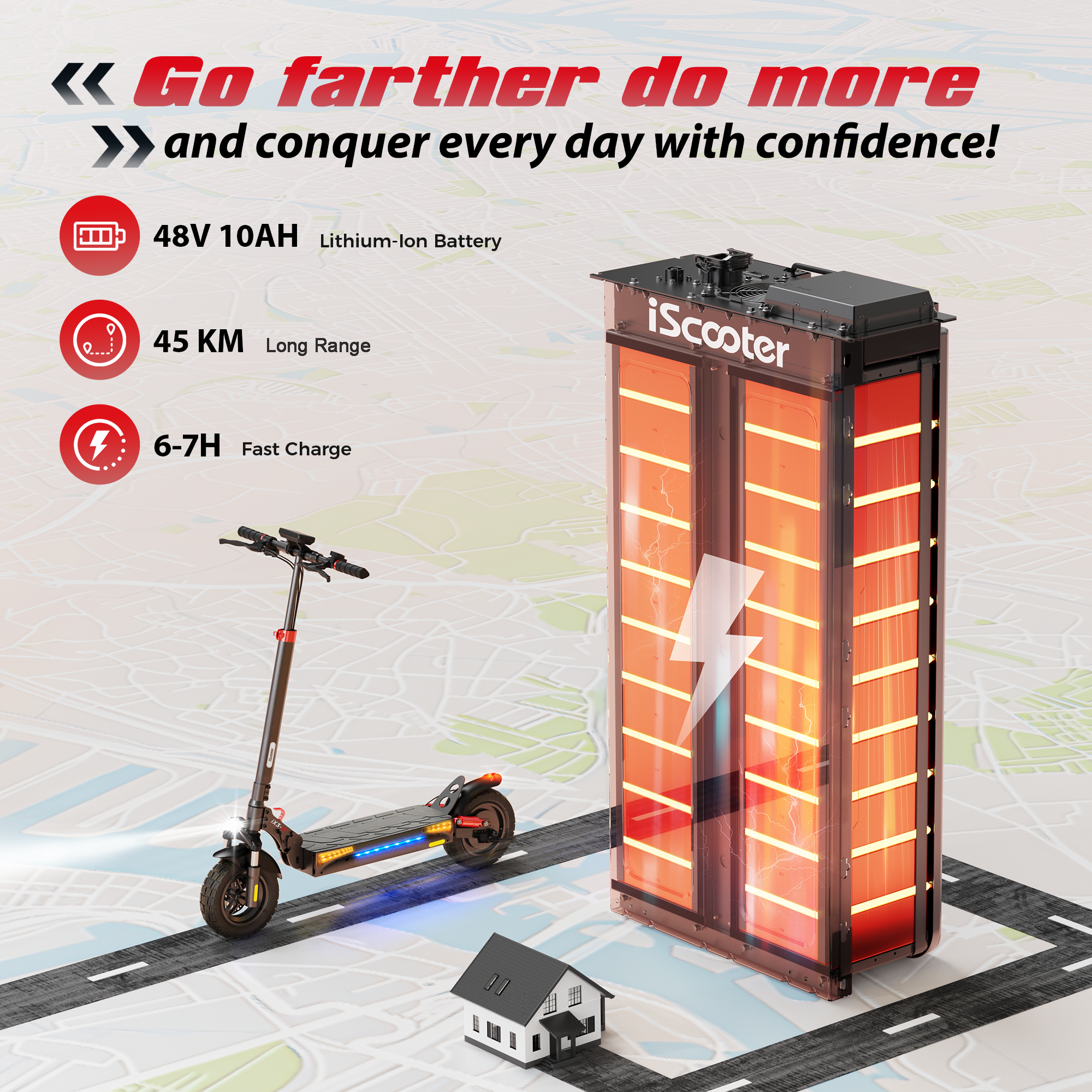 iScooter iX3 800W Off Road Electric Scooter